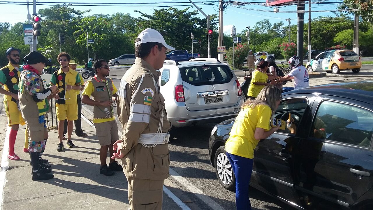 Educação para o trânsito inicia atividades para os festejos juninos - SMTT Aracaju